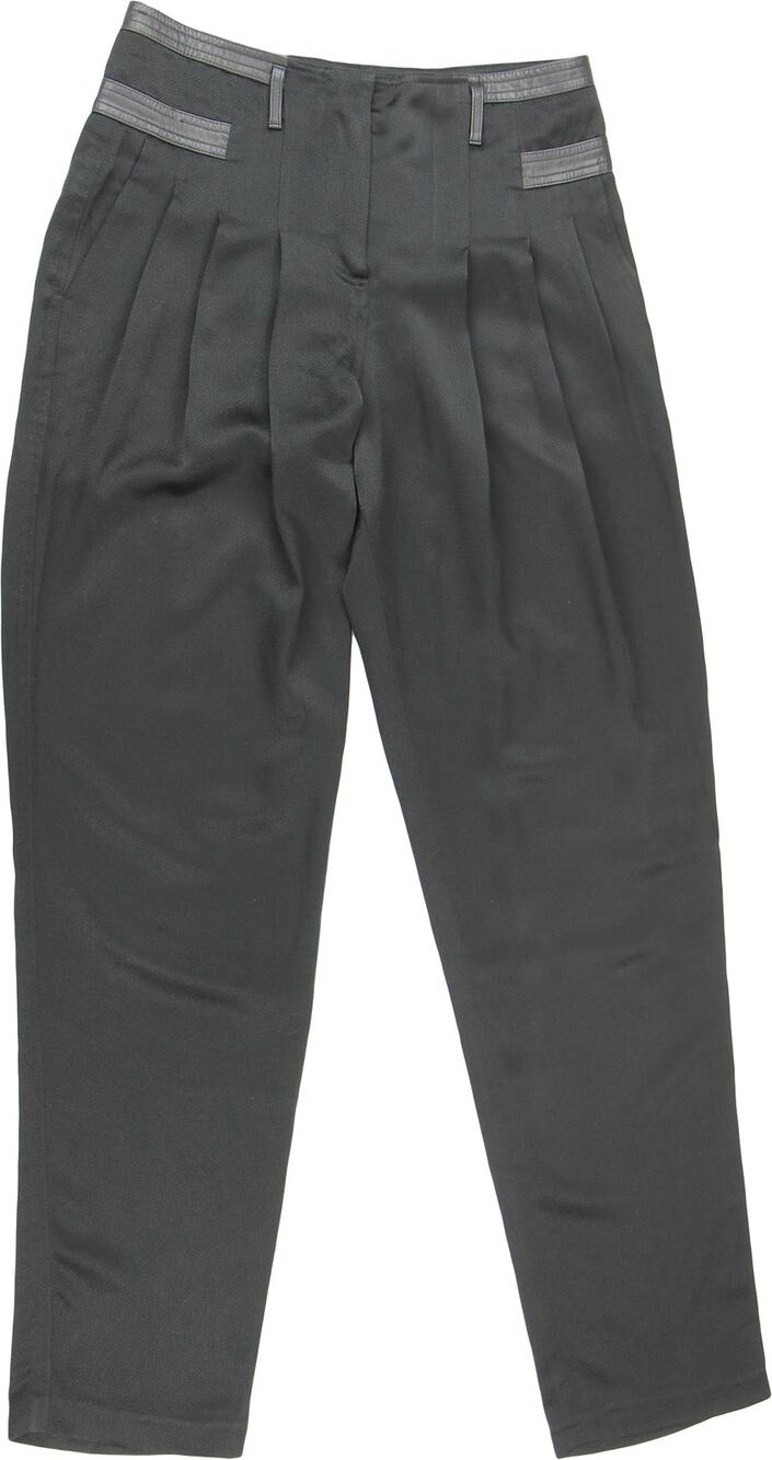Alexander Wang Dress Leather Trim Womens Pants 4 28